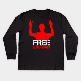 Free Kashmir From India - India Should Stop Killing Kashmiri Kids Long Sleeve T-Shirt